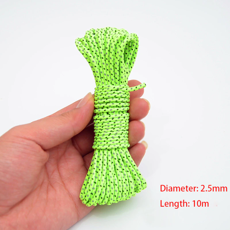 Cheap Goat Tents Multifunction Tent Rope Reflective Tent Line Parachute Cord Lanyard Outdoor Camping Hiking Durable Tent Accessories   